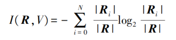 Information entropy calculation formula