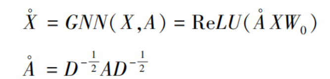 First layer graph neural network formula