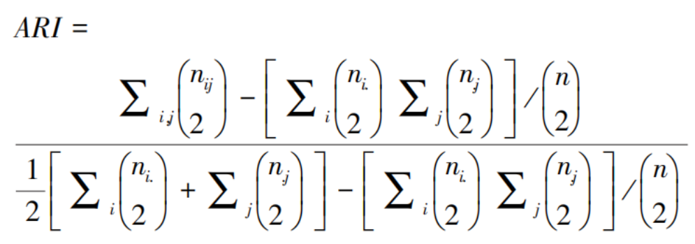 ARI calculation formula